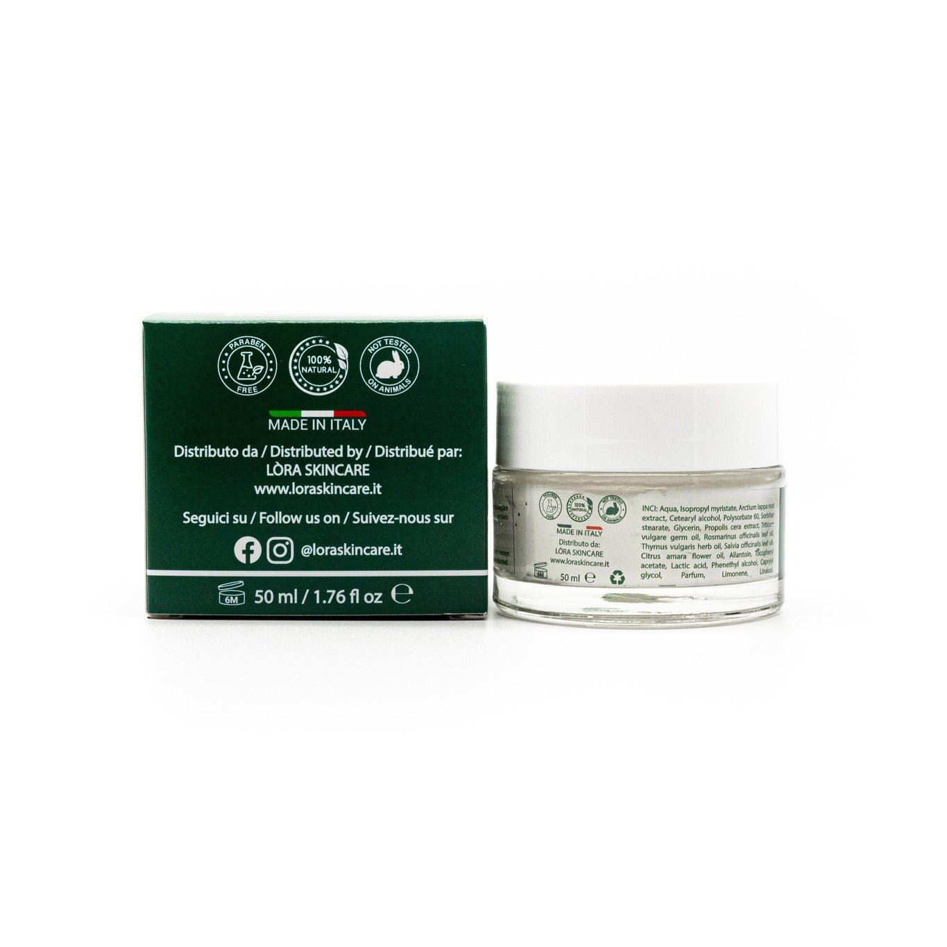 Crema Viso Purificante con Propoli e Bardana - Lòra SkincareCrema Viso Purificante con Propoli e BardanaLòra Skincare